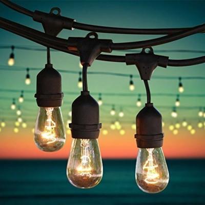 China 120lm Customized Color Led Hanging Lights Waterproof Outdoor Light String With Bulbs for sale