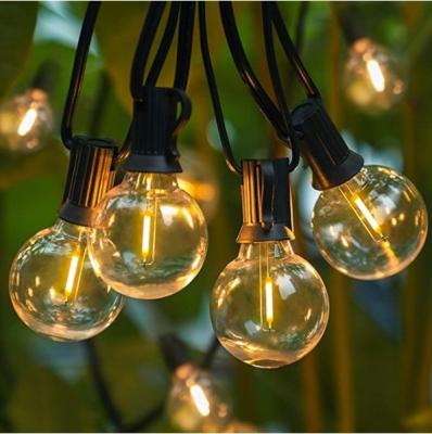 China 25 G40 Bulbs Vintage Patio Garden Light String 25Ft Globe String Lights for sale