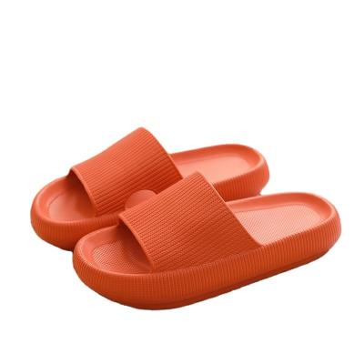 China Fashion Trend Pillow Slide Slippers Super Soft Quick Dry Eva Slippers Open Toe Sandals Super Soft Thick Soled Anti Slip Unisex Home for sale