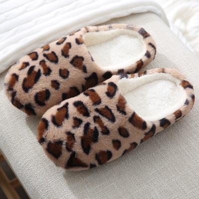 China Fashion Trend Women Winter Fur Home Slippers Hairy Plush Flat Slides Slip On Indoor Non Slip Female Slipper for sale