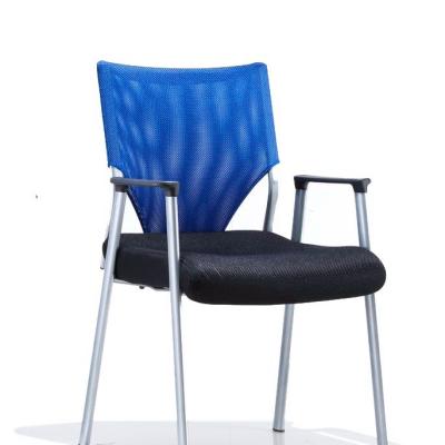 China Wholesale Training Executive Stackable Chairs Plastic Office Chair Armrest Metal Frame Staff Chairs for sale