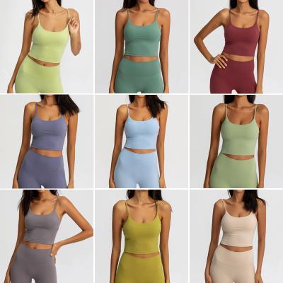 China QUICK DRY QUICK DRY Women's Throw Tank Top Workout Tank Tops Strappy Gym Wear Yoga Back Beauty Slim Tank Top for sale