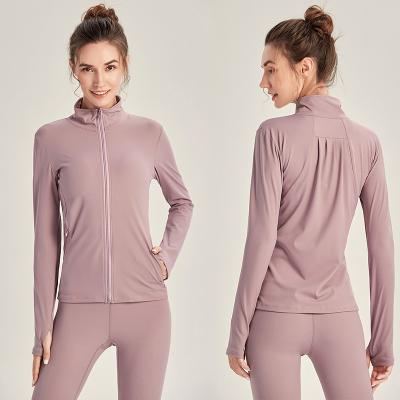 China Large Quality Long Sleeve Breathable T-Shirts Fitness Running Sports Slim Jacket Plus Size Yoga Jackets for sale