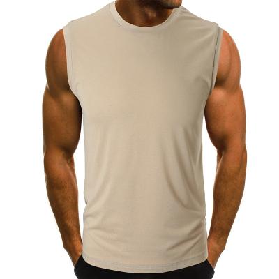 China New fashion loose men's tank tops summer fitness products men's bodybuilding bodybuilding tank top sleeveless cotton QUICK DRY QUICK DRY for sale