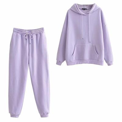 China Hooded Sweatshirts Women's Breathable Tracksuits 2020 Autumn Winter Fleece Hoodies Solid Color Oversized Jackets for sale