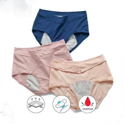 China Antibacterial Leakproof Menstrual Panties Women And Incontinence Underwear Period Pants Menstrual Cotton Hot Panties for sale