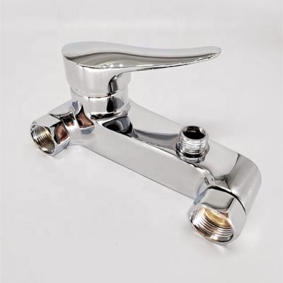 China Hot And Cold Zinc Shower Mixer Taps Building Materials Metered Hot Selling Bathroom Faucet Wall Mounted Mixer for sale