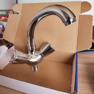 China Hot Sales Bathroom Faucets Dual Handle Knob Zinc Mixer Tap Modern Basin Mixer Tap Modern Basin Faucet for sale