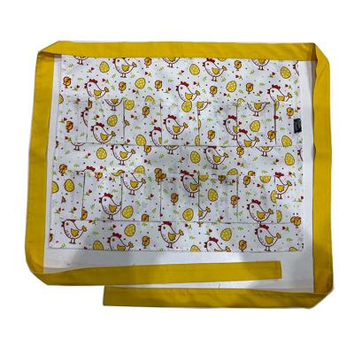 China Sweet Customized 12 Pockets 3D Kitchen Bust Farm Gathering Collecting Egg Apron for sale