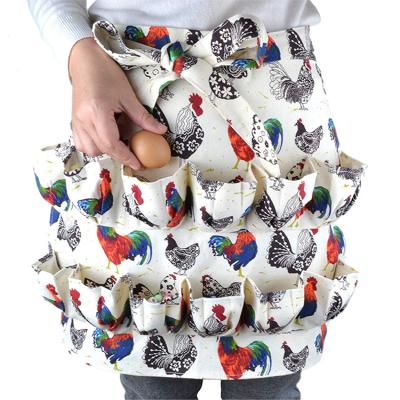 China Wholesale Soft Customized Pockets Strong Gathering Holding Collection Harvest Apron Egg for sale