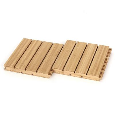 China Modern Sound Absorption Acoustic Panel Wooden Building Boards Wall Ceiling Interior Bamboo Wall Panel for sale