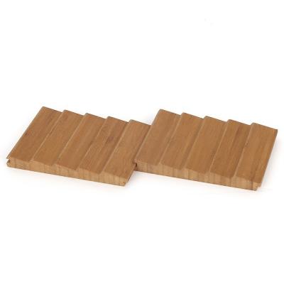 China Waterproof Eco-friendly Decorative interior and exterior wall panels bamboo Wood Wall Panel Boards interlocking natural wood cladding for sale