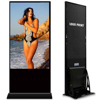 China Intelligent Split Screen Floor Standing Digital Signage and Display Window System LCD Screen Totem Kiosks 32 Inch Indoor Advertising Playing Equipment for sale