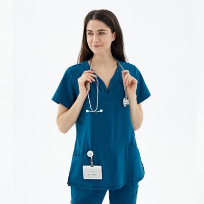 China Reusable Wholesale Cheap Fashionable Nurse Scrubs Senior Hospital Uniform For Woman for sale