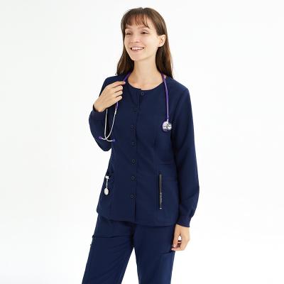 China Hospital Hospital Scrub For Nurses Medical Uniform Scrubs Jogger Set Swith Long Sleeves for sale