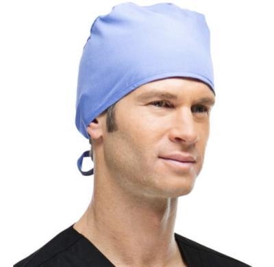 China Unisex Hospital Medical Scrub Cap Headband Adjustable Tie Back Scrub Cap 2020 for sale