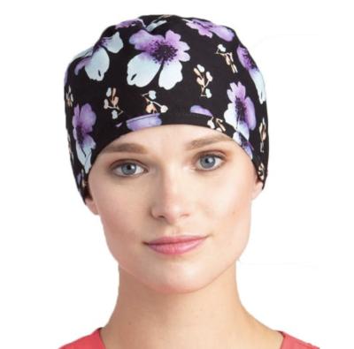 China Hospital Customized Fashionable Women Medical Scrub Cap Headband Print Scrub Cap 2020 for sale