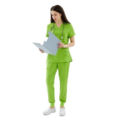 China Reusable Fashionable Top Quality Style Scrub Uniforms Scrubs Uniforms White Fashion Uniform Scrub for sale