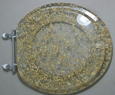 China Gold polyresin toilet seat for sale