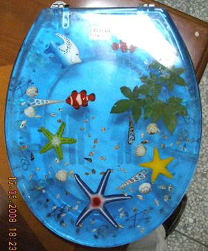 China polyresin toilet seat cover,MDF toilet seat,PP toilet seat,sea star,shell transparent for sale