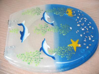 China polyresin toilet seat cover,MDF toilet seat,PP toilet seat,sea star,shell transparent for sale