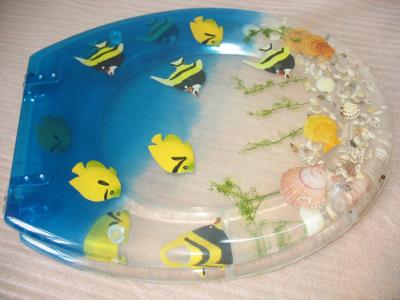 China polyresin toilet seat cover,MDF toilet seat,PP toilet seat,sea star,shell transparent for sale