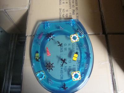 China polyresin toilet seat cover,MDF ,color toilet,PP toilet seat,sea star,shell transparent, for sale