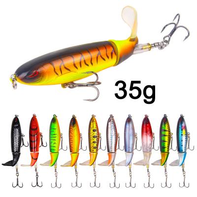 China 14cm Thruster 35g Water Plastic Topwater Tractor Fishing Lure Wave Crawling Bait Road Underbait Thruster Hard Tractor 572603675248 for sale