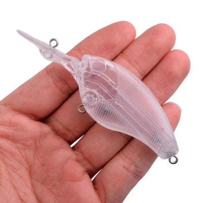 China Plastic ABS Crank Lures Mask 10 Grams 9cm Unpainted Fishing Lure Fishing Tackle Unpainted Lure for sale