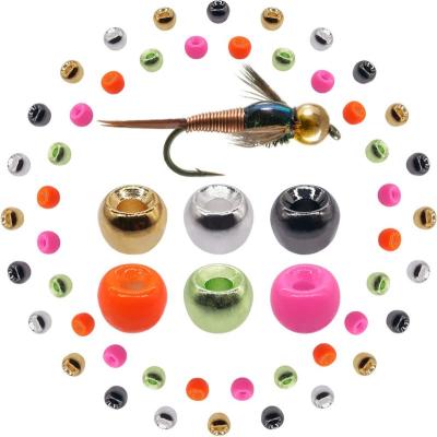 China Fluo Colors 1000pcs A Bag Fly Tying Bead Cyclops Head Assortment Fly Tying Materials Tungsten Bead Nymph For Fly Fishing 2mm - 4.6mm for sale