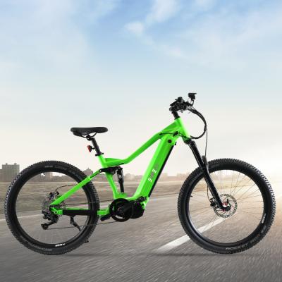 China EZREAL aluminum alloy high performance e-bike 1000w 48v mid motor suspension electric bicycle full for adult for sale