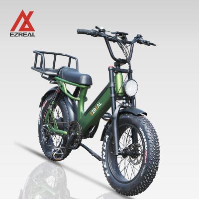 China High Quality EZREAL Fat Alloy Mountain Bike Electric Bicycle Aluminum Ebike With 48V 750W Brushless Motor for sale