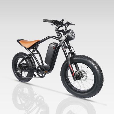 China Aluminum Alloy EZREAL 73 Ebike 500W 750W 1000W Fat Tire Full Suspension Electric Bicycle with 8 Speed for sale