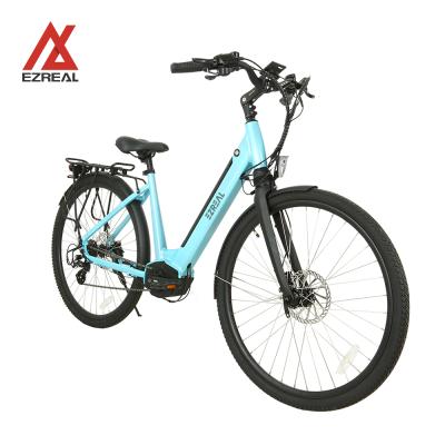 China EZREAL aluminum alloy retro 700c 250w city electric bicycle commute ebike woman e bike for lady for sale