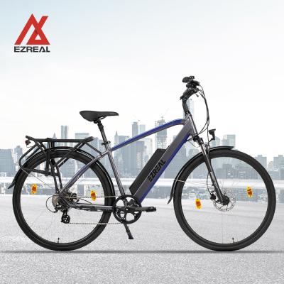 China EZREAL aluminum alloy EU warehouse electric bicycle commute electric bike lady city ebike with 48V 250W motor for sale