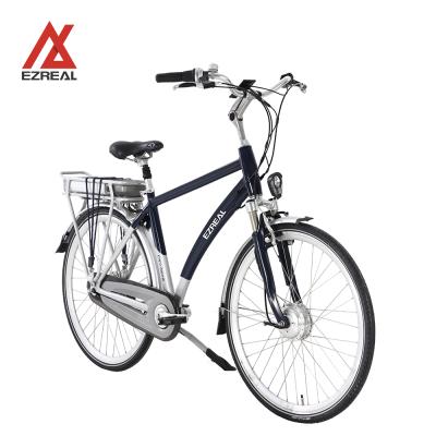 China EZREAL 700C 250 watt city bicicletta elettrica CONNECTION 8 standard speed men's used ebike electric bike for sale