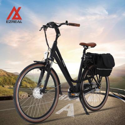 China EU Standard 700C 250w EZREAL Hub 2 Seats Popular City Electric Bike Front Commuter Ebike With Shimano CONNECTION 7 Speed for sale