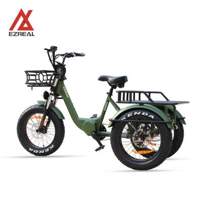 China New Selling China Aluminum Alloy EZREAL 48V 500W BAFANG Mid Drive Motor Tricycle Hot Delivery Electric Bike for sale