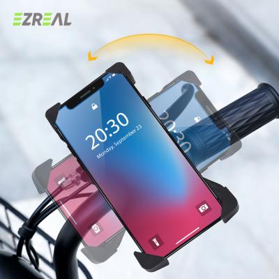 China EZREAL City Mtb Road Bike 360 ​​Degree Rotation Flexible Universal Non-slip Bicycle Scooter Bike Mount Mobile Phone Holder for sale