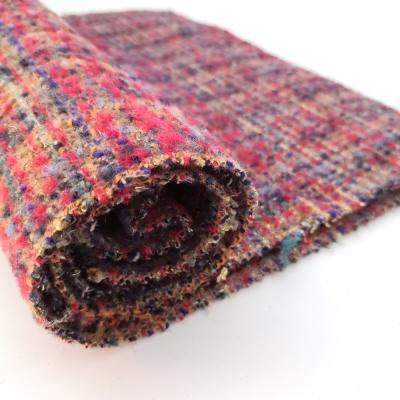 China Viable mixed color with special yarns tweed fancy wool/wool fabric for clothes for sale