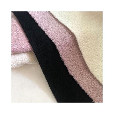 China Sustainable High Level 40% Wool 50% Polyester Checked Hoop Yarn Tweed Woolen Fabric for sale