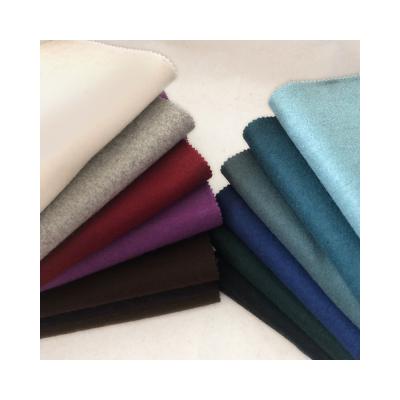 China Sustainable high quality cheap price polyester faux brushed suede knit fabric for garment for sale