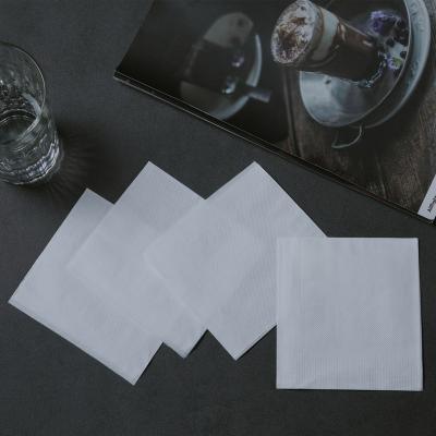 China White 1 ply 2 ply 3 ply square white paper napkins for restaurant bar for sale