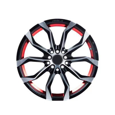 China Holes 15X7j 4-5-8 114.3 Hot Selling Models Automobile Modification 100 Black+Red Blue White Lip Passenger Car Wheels Car Rims In Stock For Wholesales for sale