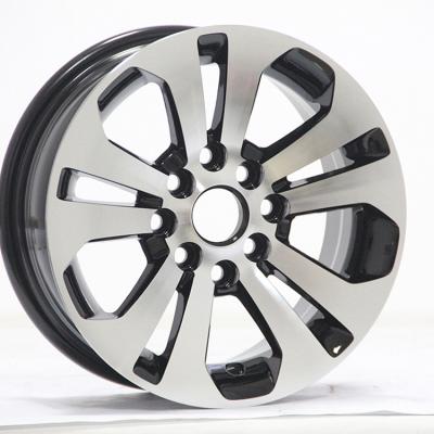 China r13 15 drive wheel 16 17 18 inch 4 5 holes PCD 5x114.3 machine face alloy passenger car rims in stock for sale