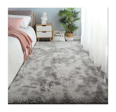 China European and American style sell well new type home silk plush carpet soft fluffy area hairy carpet for sale