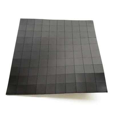 China Industrial Magnet Die Cutting Flexible Rubber Magnet Squares With Self Adhesive for sale