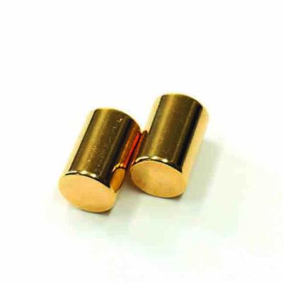 China Industrial magnet gold coated cheap ndfeb magnet with very small tolerance for sale