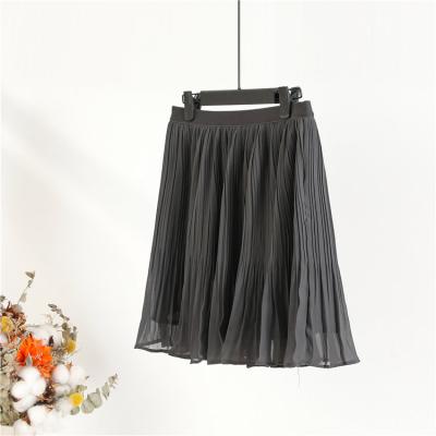 China Breathable manufacturers selling summer new soft simple pleated skirt and customizable for sale