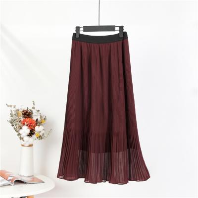 China Hot Women's Summer New Products Direct Selling Mid Length Mid Length Skirt Ladies Breathable Fashion Elegant Half Skirt for sale